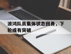 开云下载-波鸿队员集体状态回勇，下轮或有突破的简单介绍
